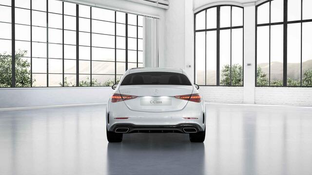 Mercedes-Benz C-KLASSE 180 AMG Line | Night | Panoramadak | Digital Light | Multispaaks AMG velgen | Stoelverwarming | Sfeerverlichting |