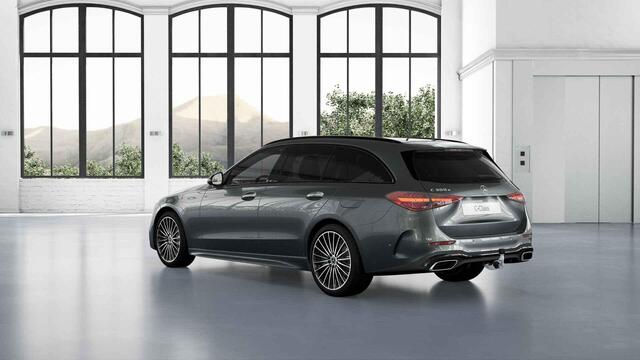 Mercedes-Benz C-KLASSE 300e Business Solution AMG | Panoramaschuifdak | Premium Plus | Burmester | Head-Up | Trekhaak | Stoelventilatie |