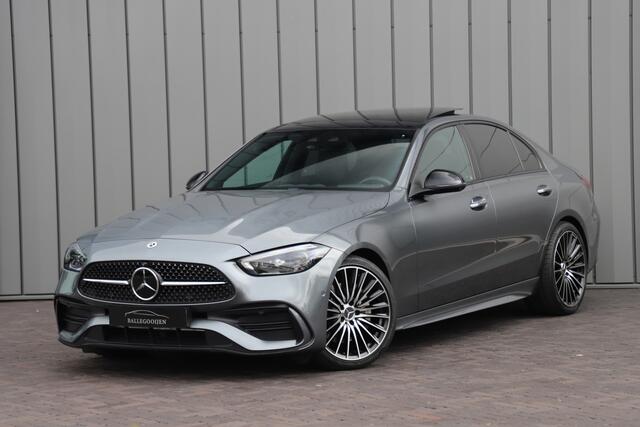 Mercedes-Benz C-KLASSE 200 AMG | Pano | Burmester | Sfeerverlichting | Distronic | Keyles-go | Memory | Carbon | Digital-light | NL-auto | 2021.