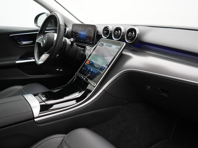 Mercedes-Benz C-KLASSE Estate 300 e Avantgarde Plug In Hybrid 313pk Dealer O.H. PHEV | Panodak | 360 Camera | Lederen Sportstoelen & Stuur Verwarmd | Sfeerverlichting | Apple Carplay | Blis | Navigatie | Cruise Control | Virtual | DAB |