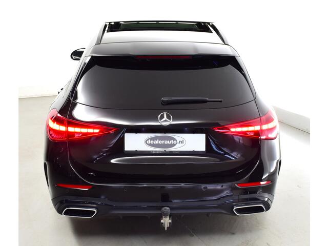 Mercedes-Benz C-KLASSE Estate 300 e AMG Line: Pano / schuifdak, HUD, elec verst stoelen met geheugen, stoelverw en ventilatie, eco ass, act stuur ass, act rijstrook ass, act rem ass, act spoor ass, act dode hoek ass, verkeersteken ass, verkeerslicht weergave, park ass, wasstraa