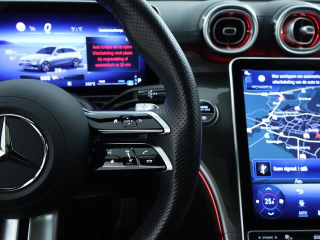 Mercedes-Benz C-KLASSE Estate 180 Star Edition AMG Line | AMG Line | Panoramadak | Trekhaak | Memory voorstoelen | Alarm Klasse 3 | Dodehoek Assist | Easy-Pack Achterklep. Inclusief 24 maanden MB Certified garantie voor Europa.