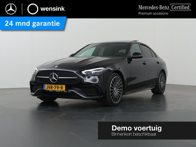 Mercedes-Benz C-KLASSE 300e Business Solution AMG | Panoramaschuifdak | Trekhaak | DIGITAL LIGHT | Nightpakket | dodehoekassistent | 360° camera |