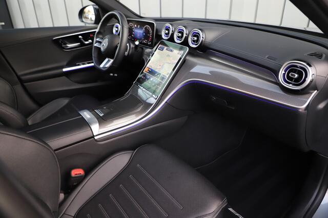 Mercedes-Benz C-KLASSE 300e AMG | 313PK | Head-up | Keyless-go | Sfeerverlichting | Memory | Pano | Leder | Standkachel | Trekhaak | 2022.