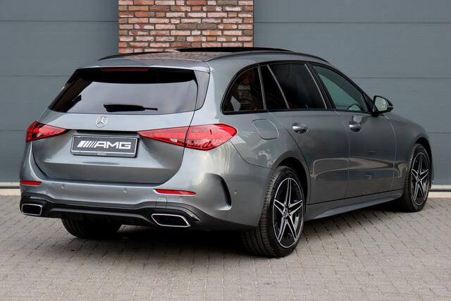 Mercedes-Benz C-KLASSE Estate 300 e AMG Line Premium+ | Distronic+ | Panoramadak | Trekhaak | Memory | HUD | Digital Light | Verwarmd Stuurwiel | Advanced Sound System | Keyless Go | Surround Camera |