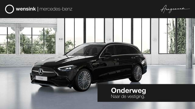 Mercedes-Benz C-KLASSE Estate 300e Business Solution AMG | Panoramaschuifdak | Trekhaak | Burmester | Stoelverwarming | Dodehoekassistent |