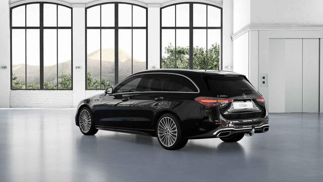 Mercedes-Benz C-KLASSE Estate 300e Business Solution AMG | Panoramaschuifdak | Trekhaak | Burmester | Stoelverwarming | Dodehoekassistent |