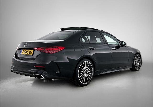 Mercedes-Benz C-KLASSE 180 AMG Nightpakket | Panoramadak | Alarm | 360° Camera | Memory | Augmented Reality | Keyless Go | Inclusief 24 maanden Mercedes-Benz Certified garantie voor Europa.