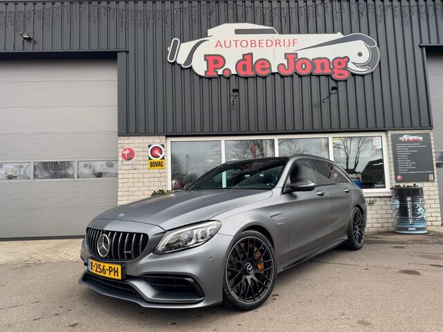 Mercedes-Benz C-KLASSE C63 S AMG Premium plus Facelift Sportuitlaat Keramisch Kuipstoelen Carbon Parfum Ram vol!
