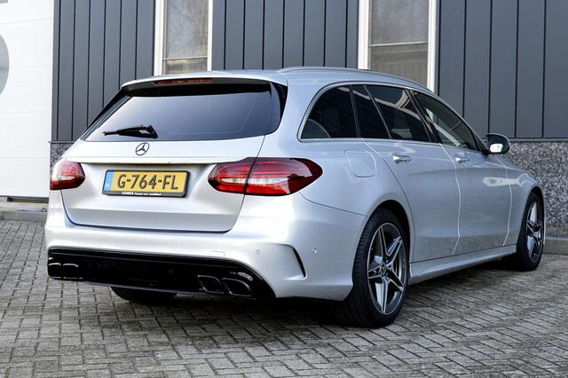 Mercedes-Benz C-KLASSE Estate 180 AMG-Line Rijklaarprijs-Garantie Panorama dak Leder Burmester Led 360 Camera Sfeer verlichting