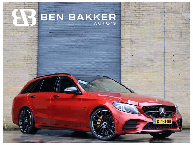 Mercedes-Benz C-KLASSE 300 de Estate Premium Plus EQ AMG line Burmester | Night | Airmatic | Pano | HUD | Hyacinth Red | BTW