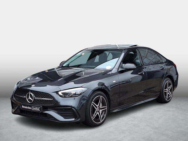 Mercedes-Benz C-KLASSE 300 e AMG Line | Night Pakket | Panoramadak | Memory pakket | Achteruitrijcamera | Sfeerverlichting | Dodehoekassistentie | Stoelverwarming | LED Koplampen