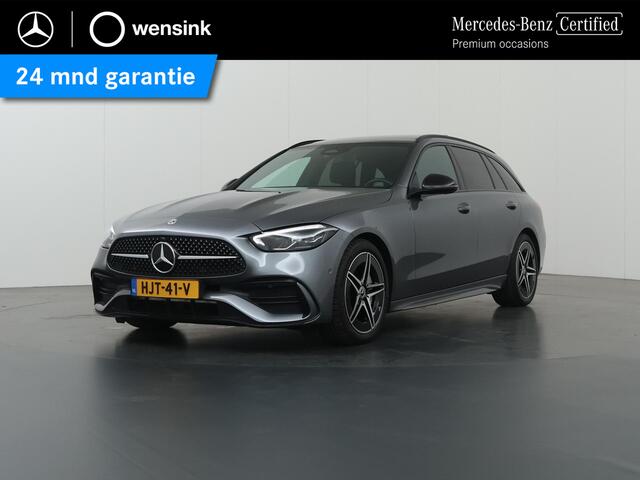 Mercedes-Benz C-KLASSE 180 Estate 180 Star Edition AMG Line | Panoramadak | 19'' multispaaks velgen | Nightpakket | Memorypakket | Apple Car Play | Guard 360