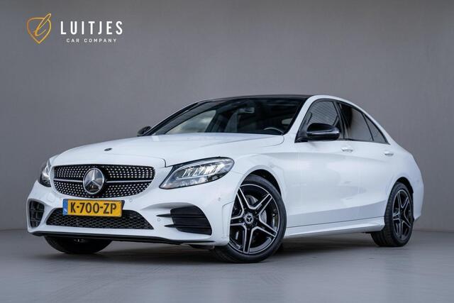 Mercedes-Benz C-KLASSE 180 AMG Night-pakket I Pano-dak I NL-auto I Dealer-ond. I Carplay I Leder I Trekhaak