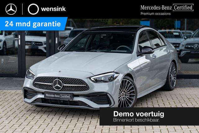 Mercedes-Benz C-KLASSE 180 Star Edition AMG | AMG line Plus | Panoramaschuifdak | Nightpakket | Trekhaak | Head-Up Display |