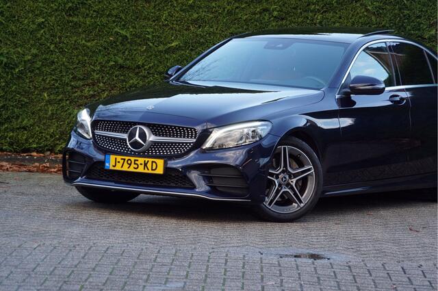 Mercedes-Benz C-KLASSE C 180 AMG line | Sound Multibeam Panoramadak Bruin leder Artico