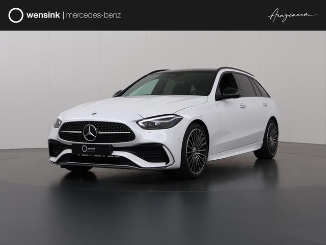 Mercedes-Benz C-KLASSE 180 Star Edition AMG Line | Panoramadak | Digital Light | Stoelventilatie | Keyless Entry | Night | 19" multispaaks velgen |