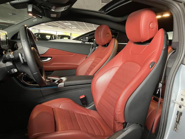 Mercedes-Benz C-KLASSE Coupé 180 Premium , Automaat, Rood Leder, Camera, Schuif/Kanteldak, Cruise, Navi, Clima, LMV 18 Inch, PDC, Bluetooth