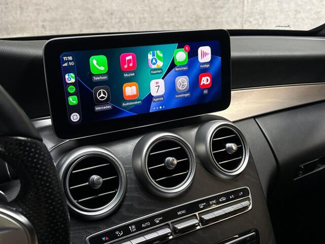 Mercedes-Benz C-KLASSE 180 AMG Sport 156Pk Automaat (VIRTUAL COCKPIT, APPLE CARPLAY, GROOT NAVI, CAMERA, LEDER, STOELVERWARMING, ELEK SPORTSTOELEN, GETINT GLAS, NIEUWE APK, NIEUWSTAAT)
