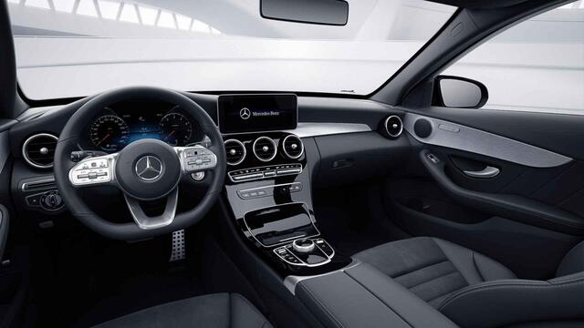 Mercedes-Benz C-KLASSE Estate 200 Business Solution AMG | Panoramadak | Widescreen | Stoelverwarming | Navigatie | High Performance koplampen |