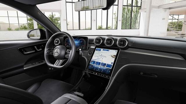 Mercedes-Benz C-KLASSE 300e Business Solution AMG | Matrix Led | Panoramaschuifdak | Nightpakket | | Stoelverwarming | Dodehoekassistent |