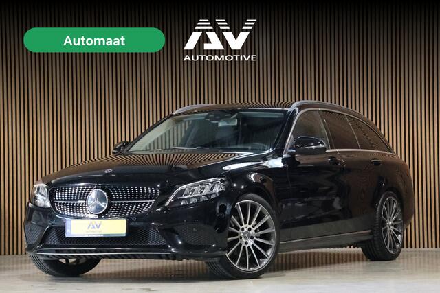 Mercedes-Benz C-KLASSE Estate 180 Avantgarde | Inc BTW | Head-Up | Stoelverwarming | CarPlay | Lederen bekleding | 19'' AMG velgen | Cruise control | F1 Flippers | Nieuwe APK | Dealer onderhouden | Facelift model