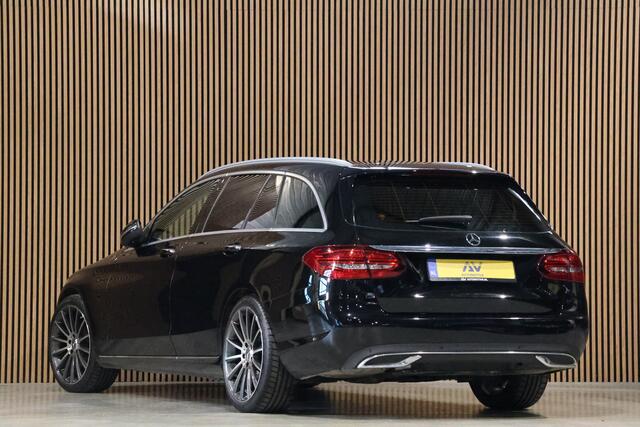 Mercedes-Benz C-KLASSE Estate 180 Avantgarde | Inc BTW | Head-Up | Stoelverwarming | CarPlay | Lederen bekleding | 19'' AMG velgen | Cruise control | F1 Flippers | Nieuwe APK | Dealer onderhouden | Facelift model