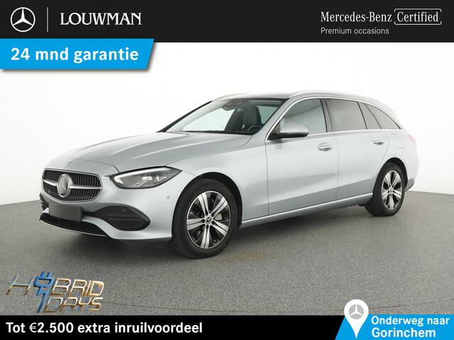 Mercedes-Benz C-KLASSE Estate 300 e Plug-In Hybride Trekhaak | Ledkoplampen | Rijassistentiepakket Plus | Parkeerpakket met achteruitrijcamera | Distronic. Inclusief 24 maanden MB Certified garantie voor Europa.