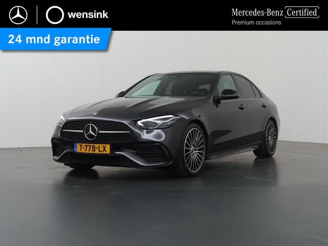 Mercedes-Benz C-KLASSE 180 AMG Line | Night | Panoramadak | Multispaaks AMG velgen | Stoelverwarming | Achteruitrijcamera |