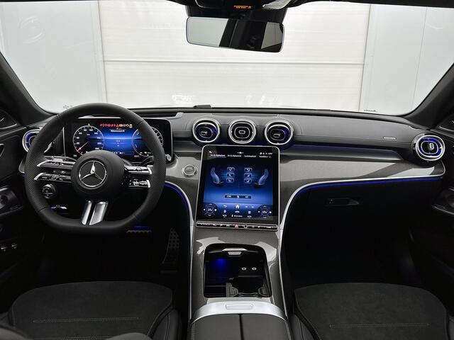 Mercedes-Benz C-KLASSE 300 e Business Solution AMG | Premium Plus | Nightpakket | Middenconsole metaalstructuur | Trekhaak | GUARD 360° Plus | Panoramaschuifdak | 360° camera | Burmester® 3D surround sound | 19" multispaaks lichtmetalen AMG-velgen |