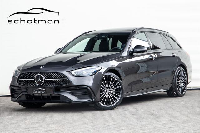 Mercedes-Benz C-KLASSE Estate 300 e AMG Nightpakket, Pano, Distronic, Trekhaak, Carplay, Hybrid 2023