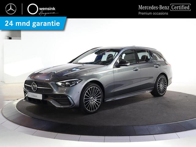 Mercedes-Benz C-KLASSE Estate 300e Business Solution AMG | Panoramaschuifdak | Burmester | Rijassistentiepakket | DIGITAL LIGHT | Trekhaak |