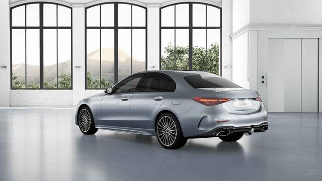 Mercedes-Benz C-KLASSE 300e Business Solution AMG | AMG Line Premium Plus | Nightpakket | Trekhaak | Burmester | 360° camera | Panoramaschuifdak |