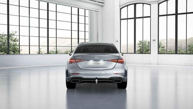 Mercedes-Benz C-KLASSE 300e Business Solution AMG | AMG Line Premium Plus | Nightpakket | Trekhaak | Burmester | 360° camera | Panoramaschuifdak |