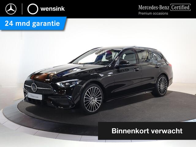 Mercedes-Benz C-KLASSE Estate 300e Business Solution AMG | Panoramaschuifdak | Night | Burmester | Rijassistentiepakket Plus | Matrix Led |