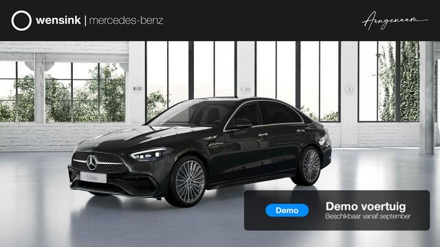 Mercedes-Benz C-KLASSE 300e Business Solution AMG | Matrix Led | Panoramaschuifdak | Keyless | Stoelverwarming | Dodehoekassistent |