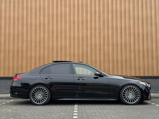Mercedes-Benz C-KLASSE 300 e Business Solution AMG | Burmester | Origineel Nederlands | Memory | Panoramadak | Digital Light | Elektrische Trekhaak | Head-Up | Leder |