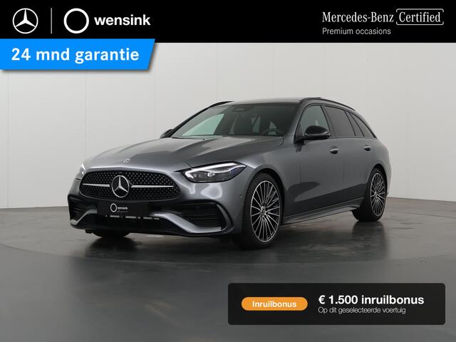 Mercedes-Benz C-KLASSE Estate 180 Star Edition AMG Line | Panorama dak | Stoel ventilatie | Digital Light | Night | Dode hoek ass | Memory stoelen | Keyless Entry