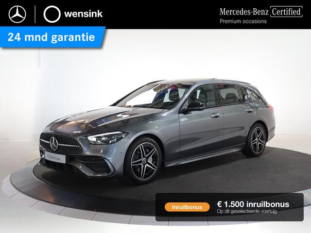 Mercedes-Benz C-KLASSE Estate 180 Business Solution AMG | Panoramadak | Trekhaak | Carplay | DIGITAL Light | Night pakket |