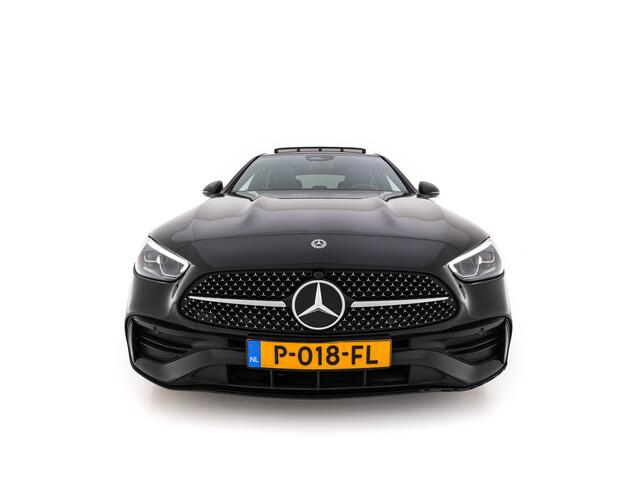 Mercedes-Benz C-KLASSE 180 AMG Line (INCL-BTW) *PANO | LEATHER | FULL-LED | HEATED-SPORTSEATS | DIGI-COCKPIT | BLINDSPOT | CAMERA | DAB | AMBIENTLIGHT | SHIFTPADDLES | PRIVACY-GLASS | ECC | PDC | CRUISE | CARPLAY | 18''ALU*