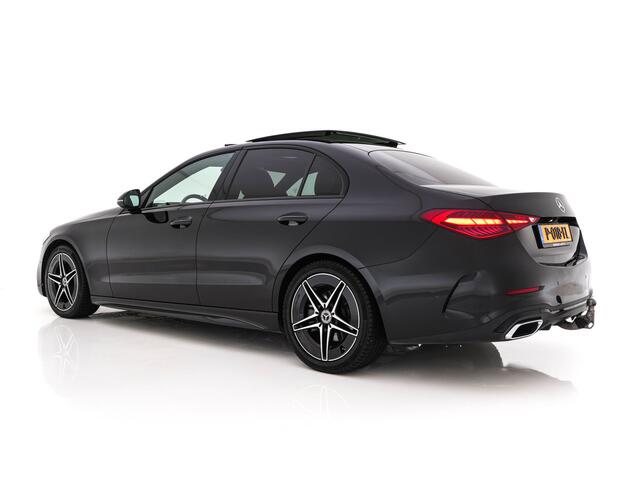 Mercedes-Benz C-KLASSE 180 AMG Line (INCL-BTW) *PANO | LEATHER | FULL-LED | HEATED-SPORTSEATS | DIGI-COCKPIT | BLINDSPOT | CAMERA | DAB | AMBIENTLIGHT | SHIFTPADDLES | PRIVACY-GLASS | ECC | PDC | CRUISE | CARPLAY | 18''ALU*