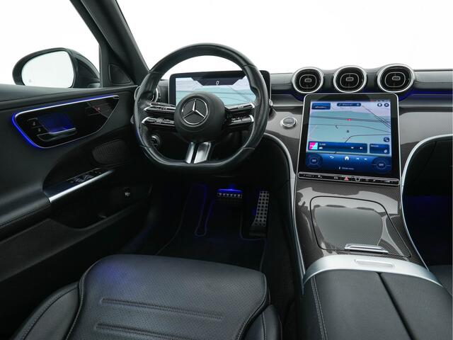 Mercedes-Benz C-KLASSE 180 AMG Line (INCL-BTW) *PANO | LEATHER | FULL-LED | HEATED-SPORTSEATS | DIGI-COCKPIT | BLINDSPOT | CAMERA | DAB | AMBIENTLIGHT | SHIFTPADDLES | PRIVACY-GLASS | ECC | PDC | CRUISE | CARPLAY | 18''ALU*