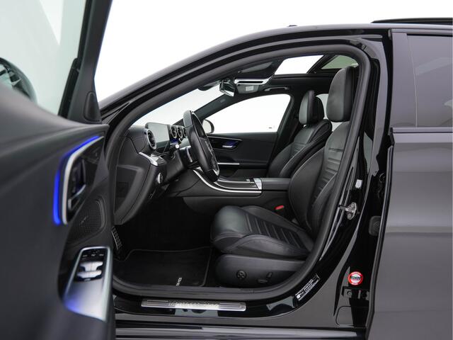 Mercedes-Benz C-KLASSE 180 AMG Line (INCL-BTW) *PANO | LEATHER | FULL-LED | HEATED-SPORTSEATS | DIGI-COCKPIT | BLINDSPOT | CAMERA | DAB | AMBIENTLIGHT | SHIFTPADDLES | PRIVACY-GLASS | ECC | PDC | CRUISE | CARPLAY | 18''ALU*