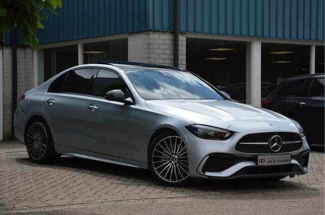 Mercedes-Benz C-KLASSE 180 AMG-LINE | PANORAMADAK | MEMORY | NIGHT-PAKKET | LEER | DIGITAL-LIGHT | KEYLESS | ENZ
