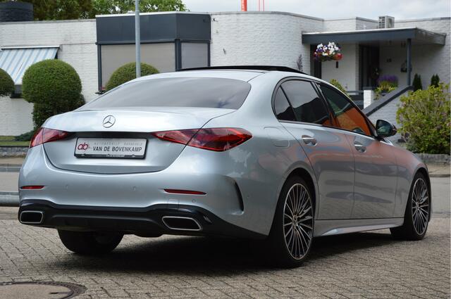 Mercedes-Benz C-KLASSE 180 AMG-LINE | PANORAMADAK | MEMORY | NIGHT-PAKKET | LEER | DIGITAL-LIGHT | KEYLESS | ENZ