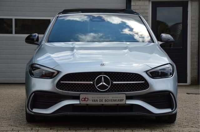 Mercedes-Benz C-KLASSE 180 AMG-LINE | PANORAMADAK | MEMORY | NIGHT-PAKKET | LEER | DIGITAL-LIGHT | KEYLESS | ENZ