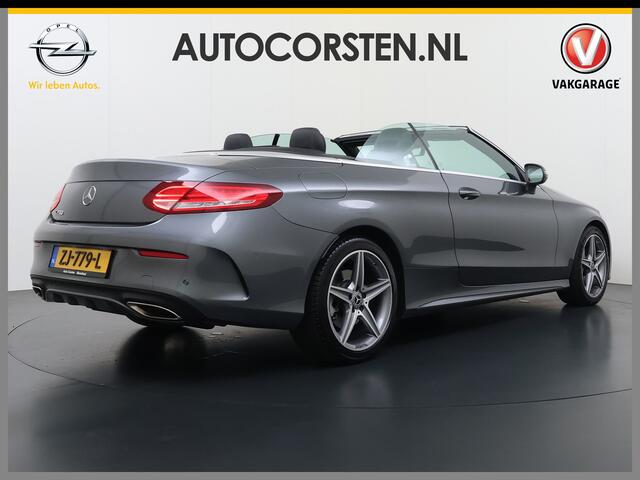 Mercedes-Benz C-KLASSE Cabrio 200 184PK Automaat AMG Premium Plus Air Scarf Stoelverwarming Navi Ecc Cruise Control Pdc Lmv Led Isofix Bluetooth Elek.Stoelen
