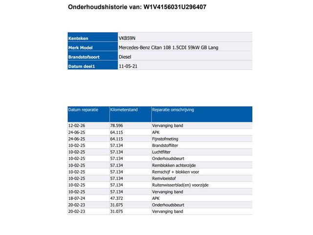 Mercedes-Benz CITAN 108 CDI L2 Long / Imperial / Trekhaak / Airco / Navigatie / Pdc.A / Schuifdeur /
