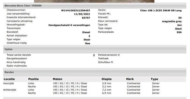 Mercedes-Benz CITAN 108 CDI L2 Long / Imperial / Trekhaak / Airco / Navigatie / Pdc.A / Schuifdeur /