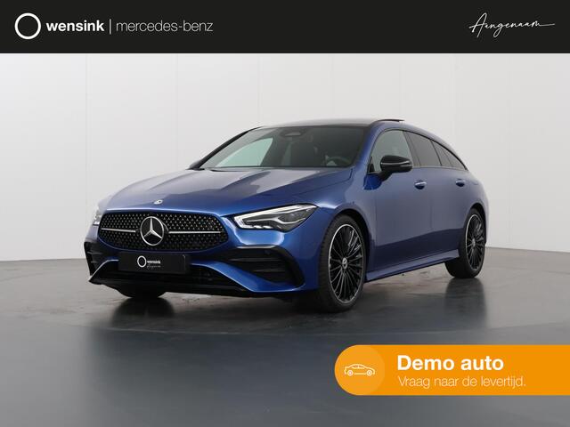 Mercedes-Benz CLA-KLASSE Shooting Brake 180 AMG Line | Night Pakket | Panoramadak | Sfeerverlichting | 19" multispaaks velgen | Trekhaak
